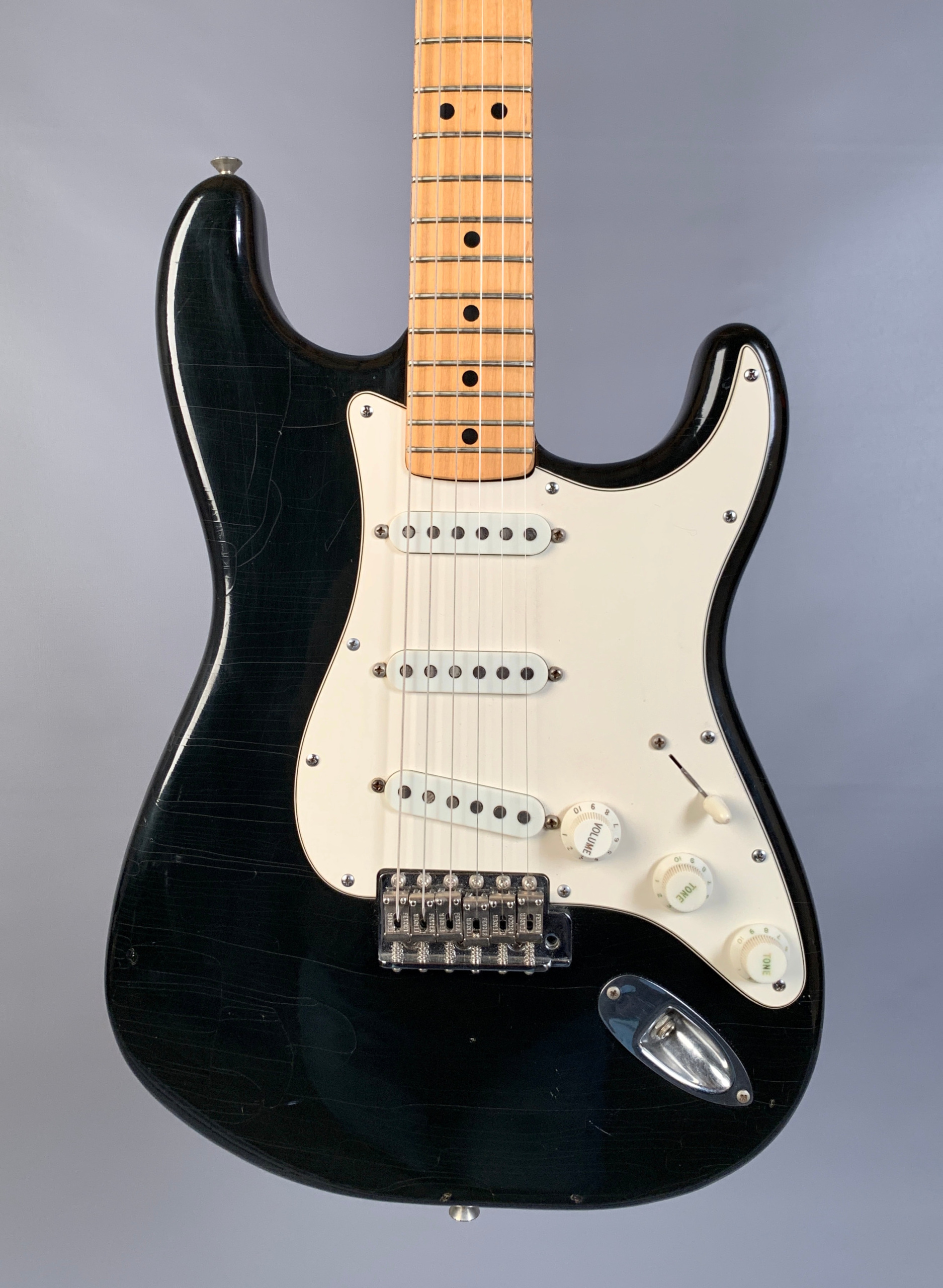 Comprensión servidor Especificidad 1976 Fender Stratocaster Black w/ Maple Neck & Fingerboard vintage strat  pre-cbs